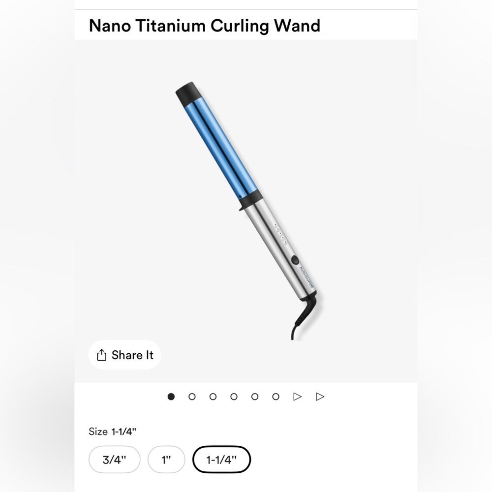 BaByliss PRO titanium curling wand 1 1/4”